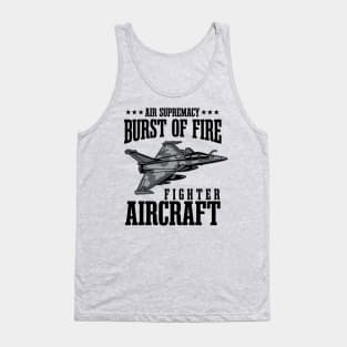 BURST OF FIRE JET FIGHTER Tank Top